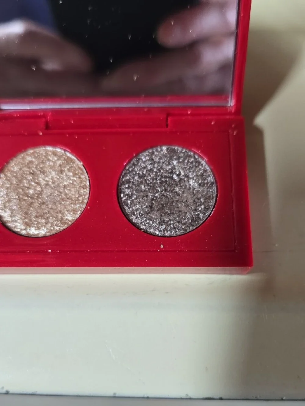 Bobbi Brown Red Compact with Radiant Gold Embossed Lid